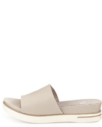 Eileen Fisher Scout Leather Single Band Sandal Barley