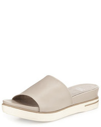Eileen Fisher Scout Leather Single Band Sandal Barley