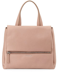 Givenchy Pandora Pure Medium Leather Satchel Bag Pale Pink