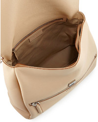 Givenchy Pandora Pure Medium Waxy Calf Satchel Bag Light Beige