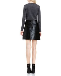 Vince Camuto Faux Leather A Line Skirt