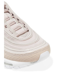 Nike Air Max 97 Paneled Leather And Coated Mesh Sneakers Blush