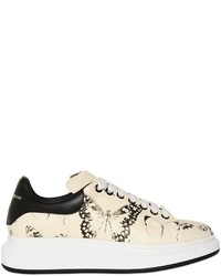 Alexander McQueen 45mm Butterfly Printed Leather Sneakers