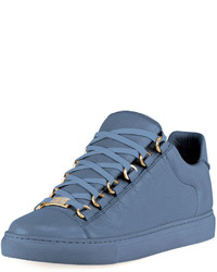 Balenciaga Crinkled Leather Lace Up Sneaker
