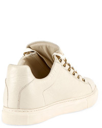 Balenciaga Crinkled Leather Lace Up Sneaker
