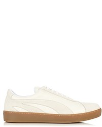 Tomas Maier Suede And Leather Low Top Trainers
