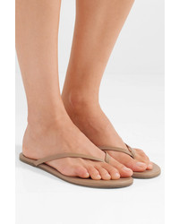TKEES Lily Matte Leather Flip Flops
