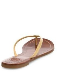 Tory Burch Terra Patent Leather Thong Sandals