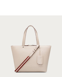 Ballyssime Extra Small Extra Small Leather Tote Bag In Nude