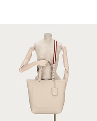 Ballyssime Small Small Leather Tote Bag In Nude