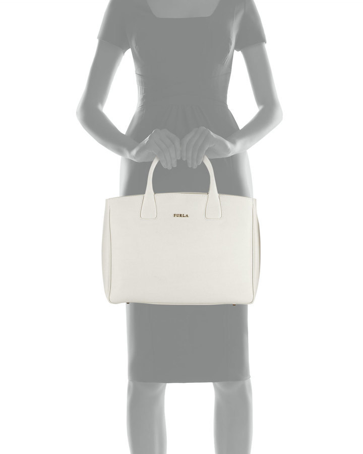 Leather tote Furla Beige in Leather - 34251194