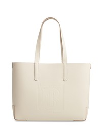 Burberry Embossed Monogram Leather Tote