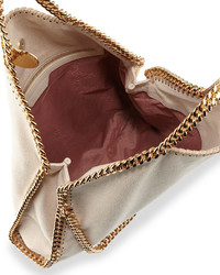 Stella McCartney Falabella Fold Over Tote Bag Nude