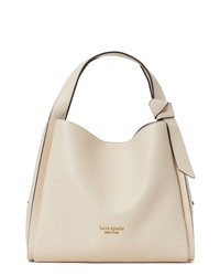 kate spade new york Knott Medium Leather Tote In Milk Glass At Nordstrom