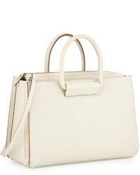 The Row Satchel 12 Leather Tote Bag Ivory