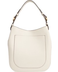 Burberry Small Elmstone Leather Tote Ivory