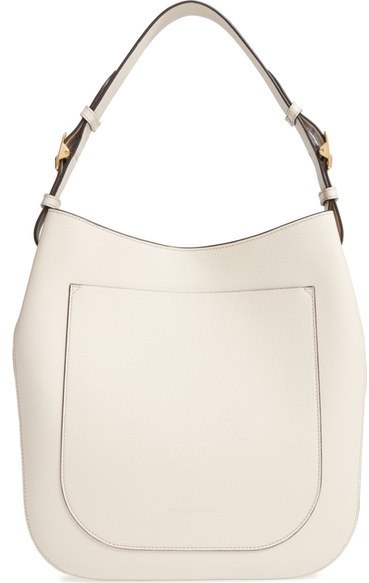 Burberry Small Elmstone Leather Tote Ivory, $1,250 | Nordstrom | Lookastic