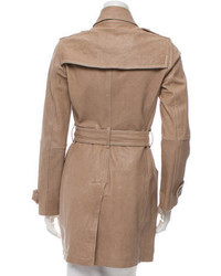 Burberry Brit Leather Trench Coat