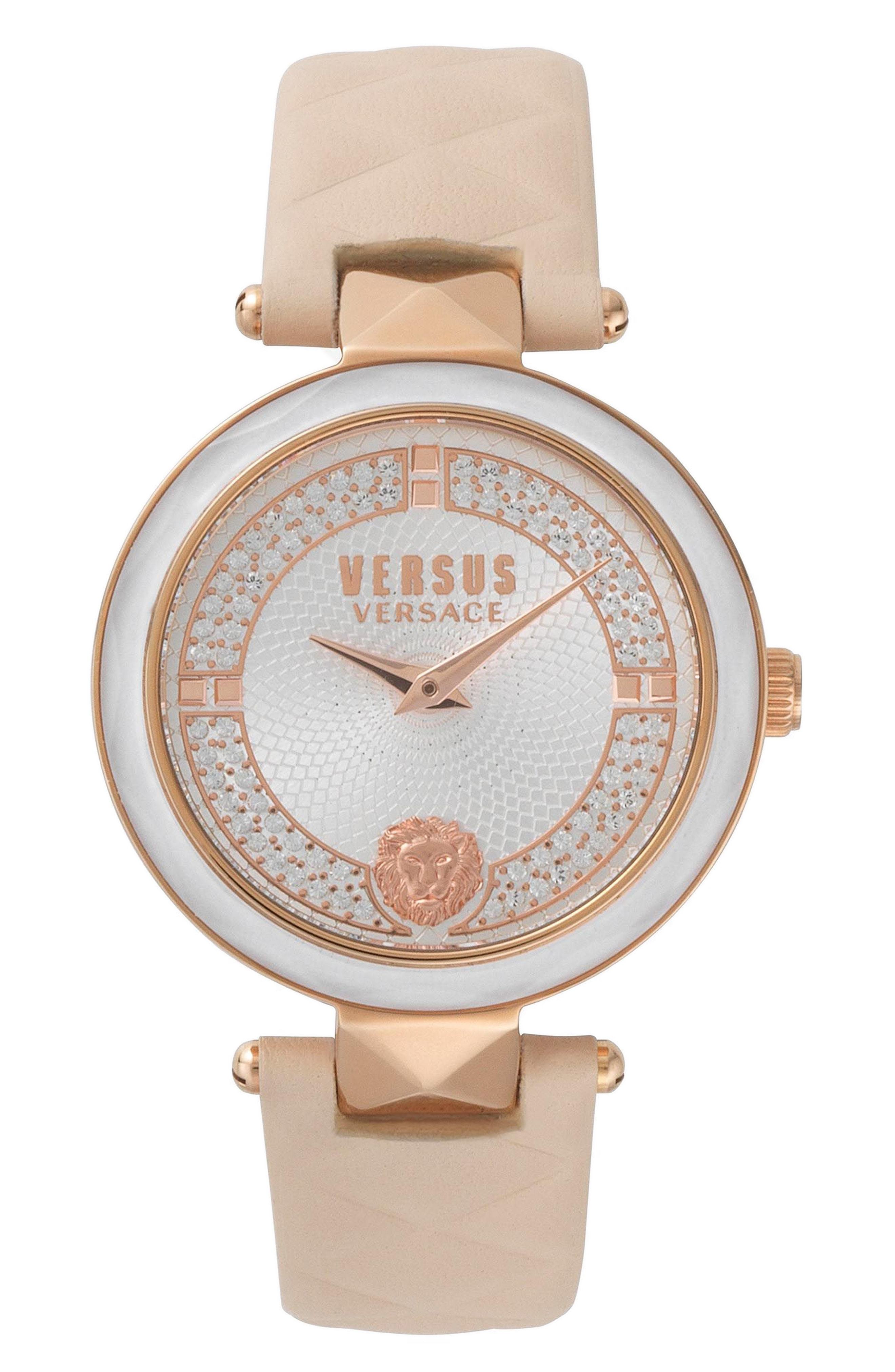 Monopoly Centraliseren Elektropositief Versus Versace Covent Garden Leather Watch, $270 | Nordstrom | Lookastic