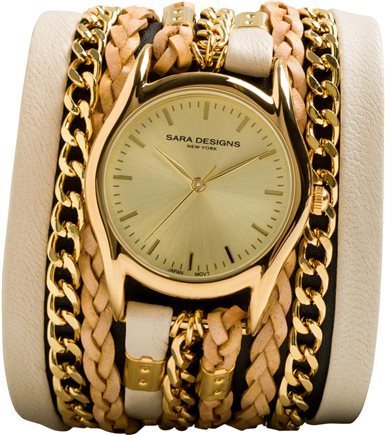 Sara Designs NYC Leather and Chain Wrap Watch | Wrap watches, Wrap watch,  Leather wraps