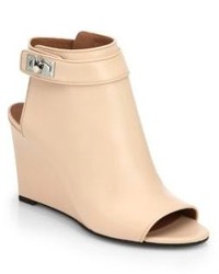 Givenchy Leather Wedge Sandals