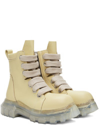 Rick Owens Off White Jumbo Laced Bozo Tractor Boots