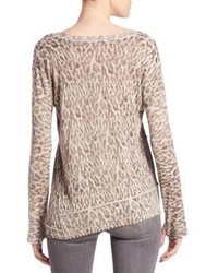 Generation Love Abigail Cashmere Leopard Sweater