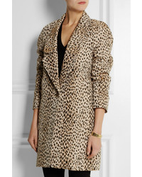 Diane von Furstenberg Britta Leopard Jacquard Coat