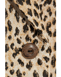 Diane von Furstenberg Britta Leopard Jacquard Coat