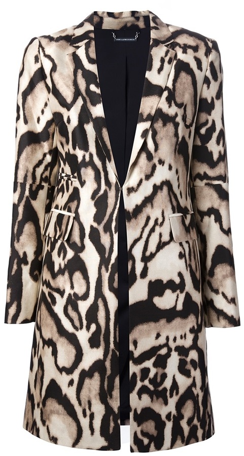 Diane von Furstenberg Mahala Leopard Print Coat, $835 | farfetch.com ...