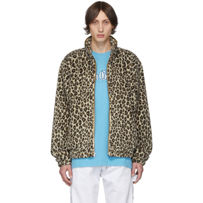 Noon Goons Beige And Brown Leopard Gold Jacket, $123 | SSENSE | Lookastic