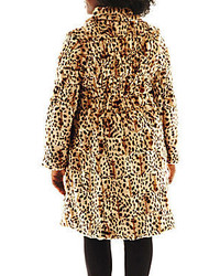 jcpenney Excelled Leather Excelled Faux Fur Swing Coat Plus