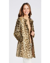 J.Mclaughlin Pella Faux Fur Coat In Leopard