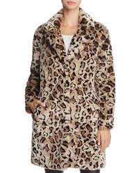 BB Dakota Rooney Faux Fur Leopard Coat