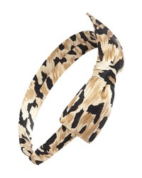 L. Erickson Bermuda Bow Headband Kenyan Leopard