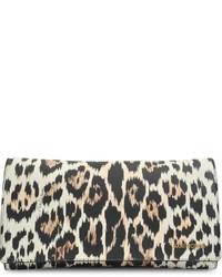 Beige Leopard Leather Bag