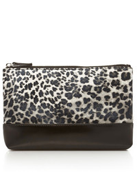 Forever 21 Faux Leather Paneled Leopard Clutch