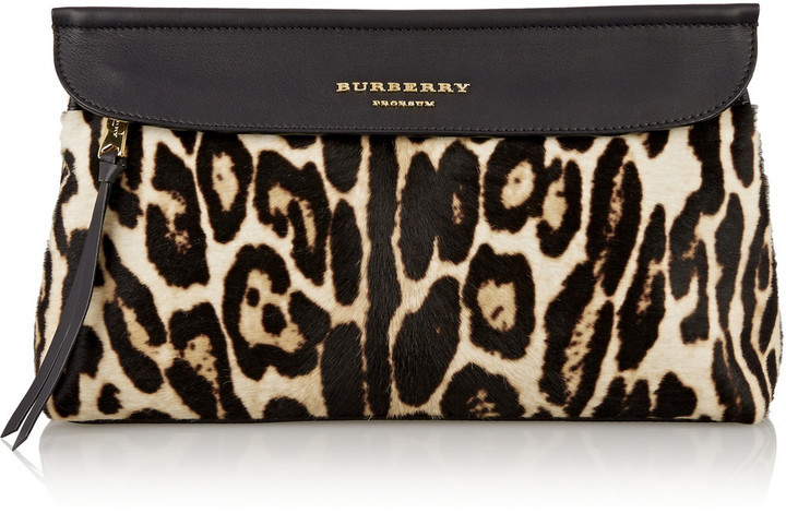 burberry leather clutch