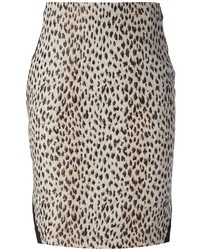 Diane von Furstenberg Leopard Print Pencil Skirt