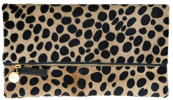 leopard evening bag