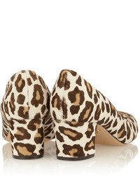 Charlotte Olympia Oprah Leopard Print Calf Hair Pumps