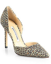 Beige Leopard Suede Shoes
