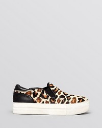 Ash Flat Slip On Sneakers Jungle Leopard Print