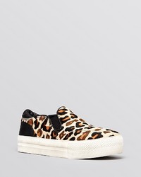 Ash Flat Slip On Sneakers Jungle Leopard Print