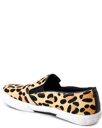Leopard Print Slip On Sneakers