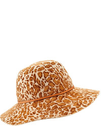 Helen Kaminski Fifika Printed Felt Hat Leopard