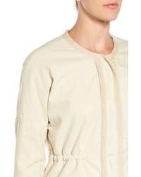 Velvet by Graham & Spencer Collarless Linen Cotton Jacket