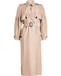 Burberry Silk Bishop Sleeved Trench