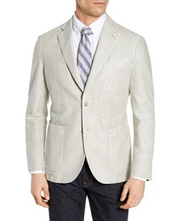 L.B.M. Fit Solid Cotton Linen Sport Coat