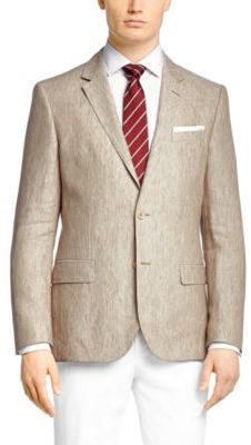 hugo boss linen suit 